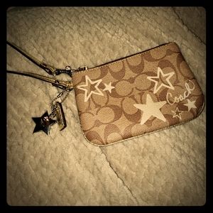 Coach star wristlet